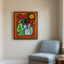Load image into Gallery viewer, Love canvas in a small reading room