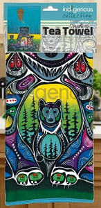 Tea Towels- Indigenous Design Bear Medicine