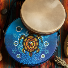 Load image into Gallery viewer, Medicine Turtle Drum Bag with Men's &amp; Ladies Moccasins