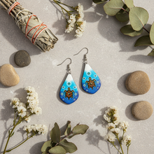 Load image into Gallery viewer, Medicine Turtle Earrings - Flat Lay