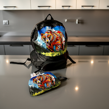 Load image into Gallery viewer, Foldable Indigenous Designed Backpacks - Spirit Bear