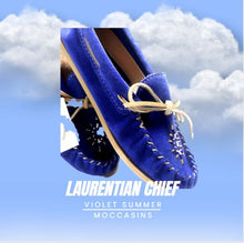 Load image into Gallery viewer, Ladies Moccasins - Laurentian Chief Royal Blue CLEARANCE 10% OFF