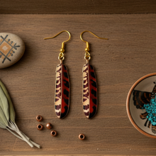 Load image into Gallery viewer, Rustic wooden tray with artisan styling