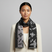 Load image into Gallery viewer, Brushed Silk Scarf - Hummingbirds