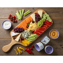 Load image into Gallery viewer, Serving board and measuring cups with vegetables - overhead