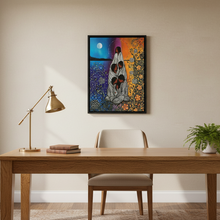Load image into Gallery viewer, Seven Generations Framed Canvas - Limited Edition Indigenous Art by Betty Albert