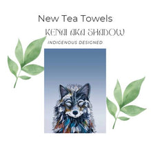 Load image into Gallery viewer, Tea Towels- Indigenous Design Kenai aka Shadow