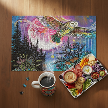 Load image into Gallery viewer, Silent Hunter Puzzle - Nearly Complete with Mug and Cookies