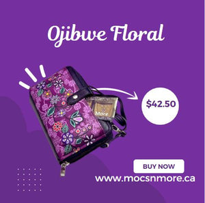 Smartphone Cross Body Bag - Ojibwe Florals