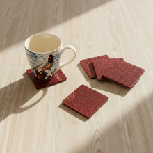 Load image into Gallery viewer, Sparkle Coasters with Spirit Whale Mug - Flat Lay
