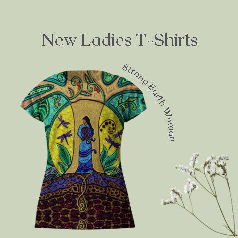 NEW Ladies T-Shirts - Strong Earth Woman