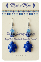 Load image into Gallery viewer, Turtle's Journey Earrings on Display Card