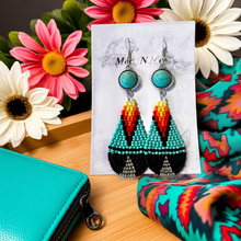 Load image into Gallery viewer, Mocs N More Earrings - A Little Bit of Turquoise