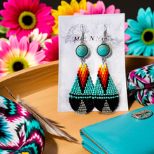 Load image into Gallery viewer, Mocs N More Earrings - A Little Bit of Turquoise