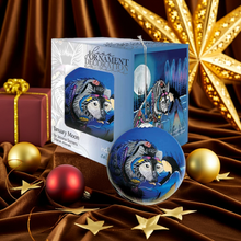 Load image into Gallery viewer, New Indigenous Glass Ornaments - January Moon