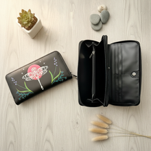 Load image into Gallery viewer, Wallet closed and open clean interior