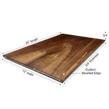 Load image into Gallery viewer, Walnut Charcuterie Board - Final Measurements