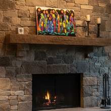 Load image into Gallery viewer, Where the Ancestors Meet - Rustic Fireplace