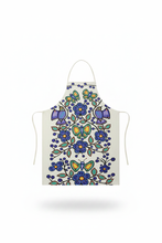 Load image into Gallery viewer, White Floral Garden Apron - Portrait White Background