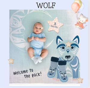 Baby Booties - Wolf