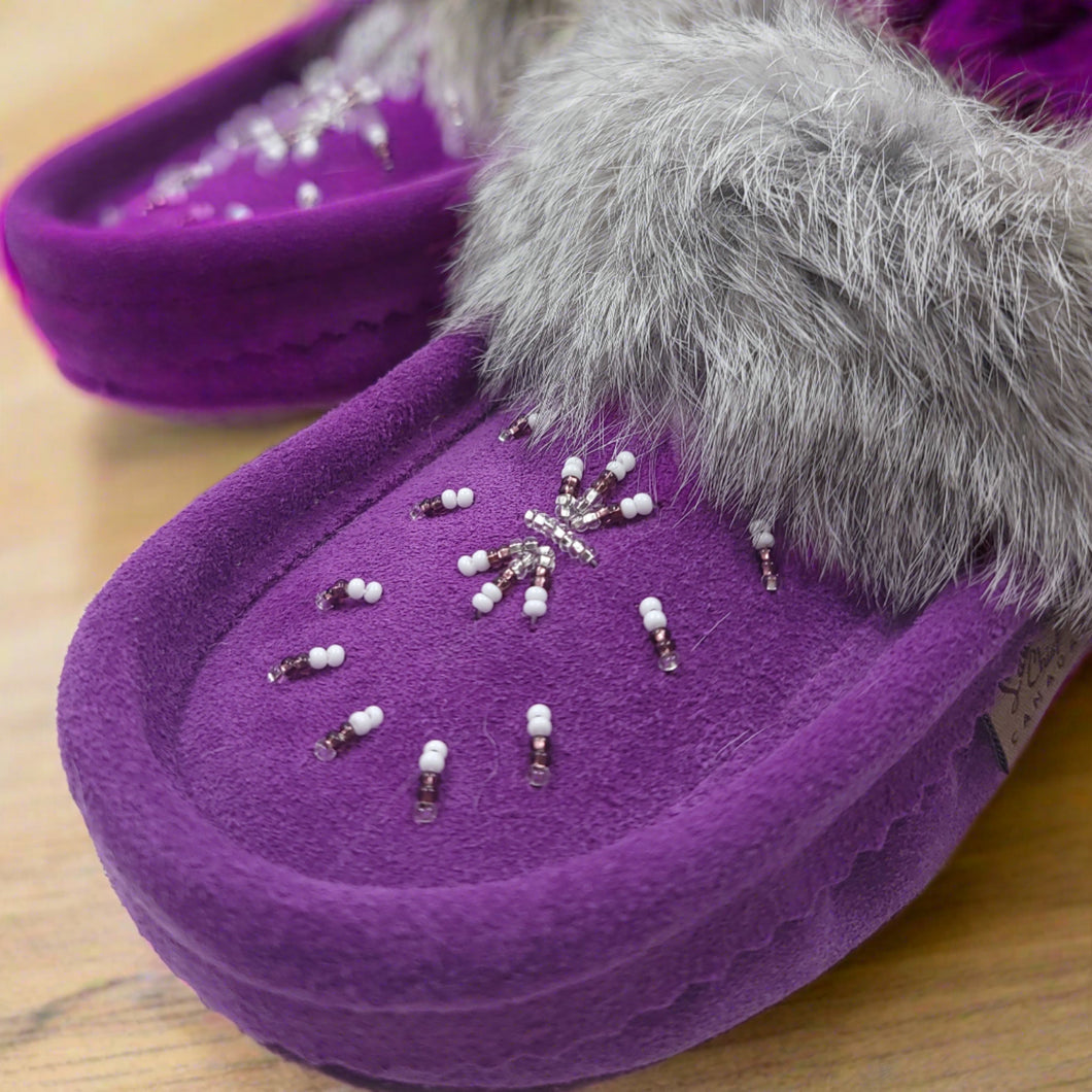 Ladies Moccasins - Laurentian Chief Moccasins Vivacious Violet