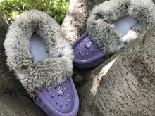 Load image into Gallery viewer, Ladies Moccasins - Size 10 &amp; 11 Only Laurentian Chief Pretty Purple