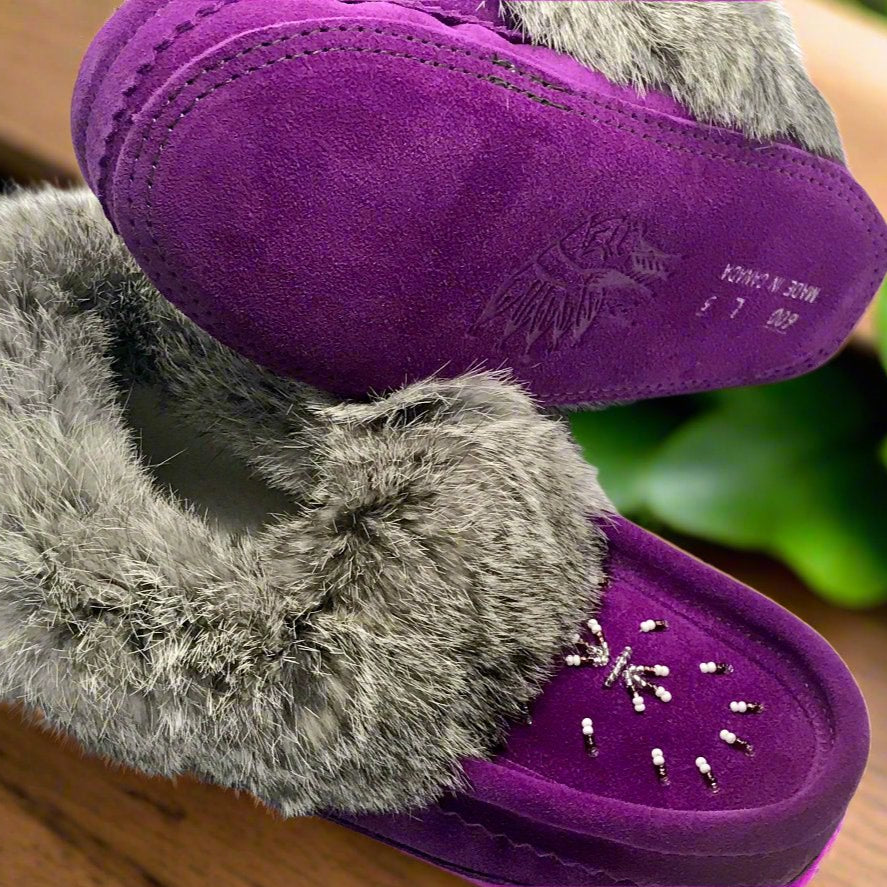 Ladies Moccasins - Laurentian Chief Moccasins Vivacious Violet