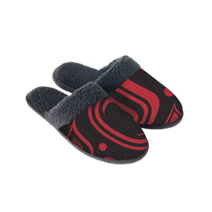 SALE Slippers - Formline (Black & Red)