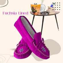 Load image into Gallery viewer, SALE Fuchsia Ladies Moccasins